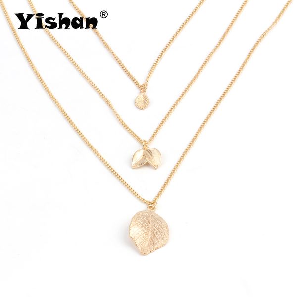 yishan new trendy three layers of gold leaf pendant necklace alloy gold cowrie women cowry funny necklace jewelry ey6258, Silver
yishan new trendy three layers of gold leaf pendant necklace alloy gold cowrie women cowry funny necklace jewelry ey6258, Silver