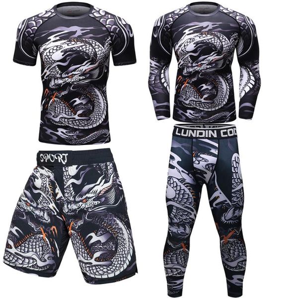 

bjj rashguard jiu jitsu t-shirts pants men's rashguard boxing sets breathable muay thai shorts gi fitness boxing jerseys, Black;red