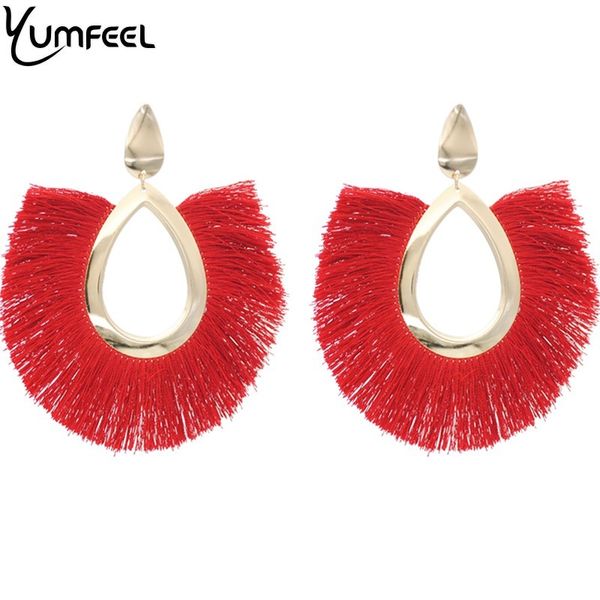 yumfeel brand 4 color fashion tassel earrings women bohemian female dangle earring handmade brincos statement jewelry wholesale, Golden
yumfeel brand 4 color fashion tassel earrings women bohemian female dangle earring handmade brincos statement jewelry wholesale, Golden