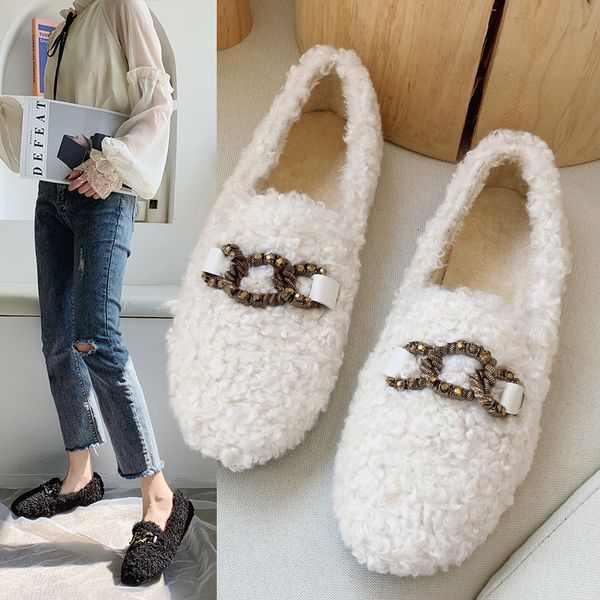 casual woman shoe women shoes autumn shallow mouth loafers with fur clogs platform round toe women's moccasins driving fall, Black
casual woman shoe women shoes autumn shallow mouth loafers with fur clogs platform round toe women's moccasins driving fall, Black