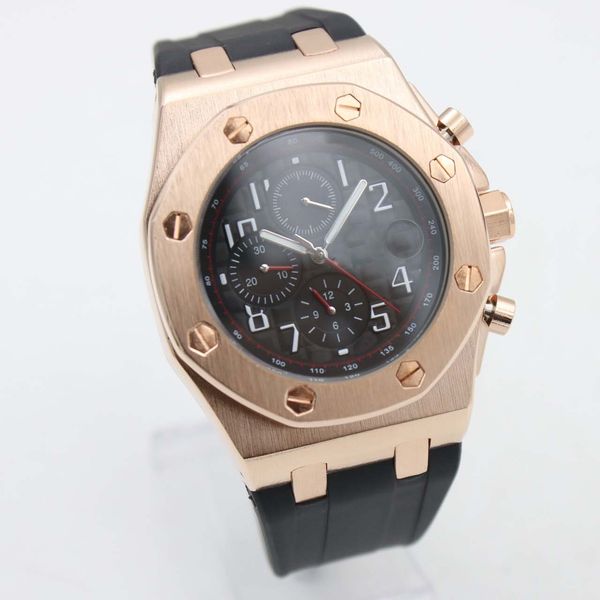 audemar pigue royal oak offshore chronograph swatch clad 42 ginza gold case black dial leather strap quartz mens watches wristwatch, Slivery;brown
audemar pigue royal oak offshore chronograph swatch clad 42 ginza gold case black dial leather strap quartz mens watches wristwatch, Slivery;brown