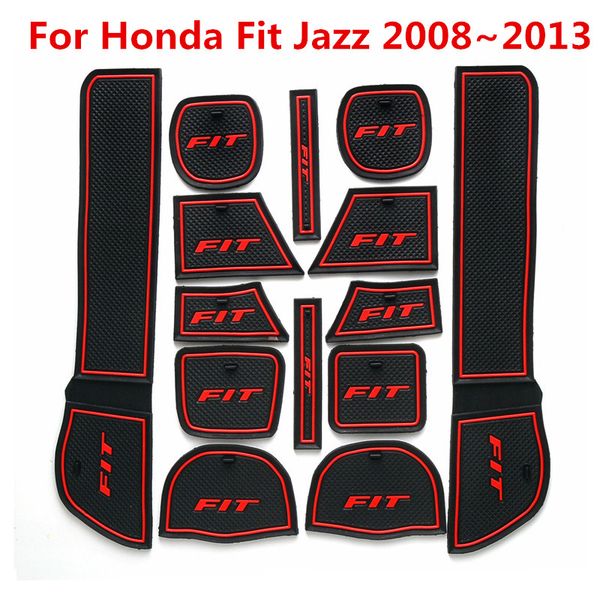 3d rubber mat for fit jazz 2008~2013 lnterior anti slip mat door slot pad cup cushion groove car accessories
3d rubber mat for fit jazz 2008~2013 lnterior anti slip mat door slot pad cup cushion groove car accessories