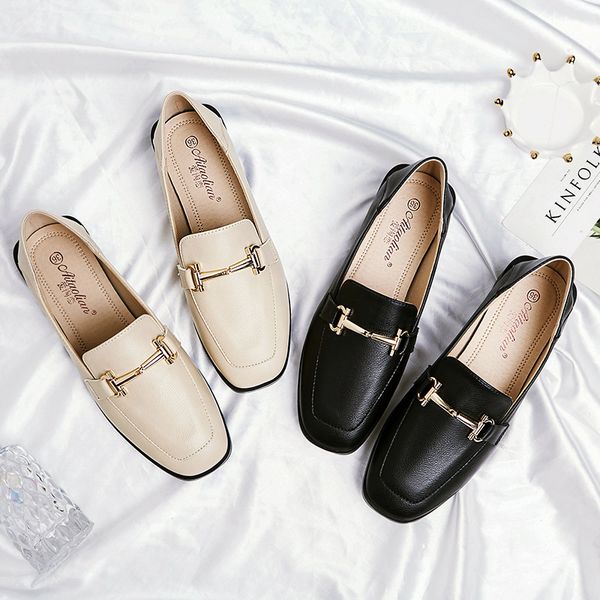 hkxn 2020 new square toe flat loafers women leather boat shoes metal decoration casual flats female loafer shoes t02, Black
hkxn 2020 new square toe flat loafers women leather boat shoes metal decoration casual flats female loafer shoes t02, Black