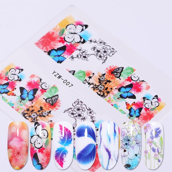1 sheet colorful flower water decals butterfly patterns transfer stickers diy for nail art decorations, Black
1 sheet colorful flower water decals butterfly patterns transfer stickers diy for nail art decorations, Black