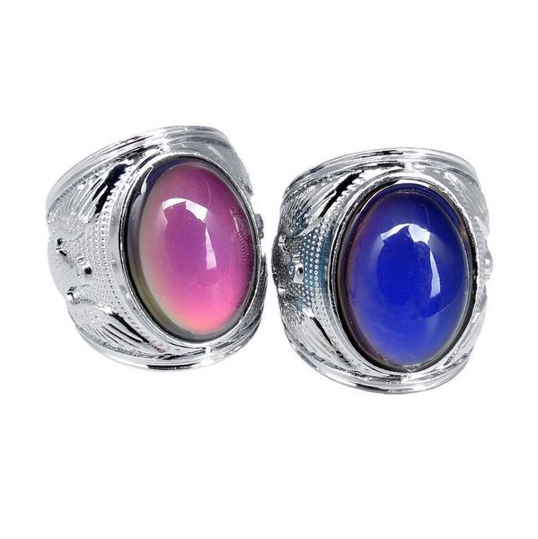 men's cool eagle color change mood ring gemstone charm emotion feeling changeable ring temperature control color rings k5531, Silver
men's cool eagle color change mood ring gemstone charm emotion feeling changeable ring temperature control color rings k5531, Silver