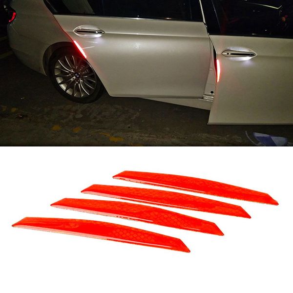 4pcs/set reflective warning strip tape car bumper door sticker safety reflective strips decals for car styling
4pcs/set reflective warning strip tape car bumper door sticker safety reflective strips decals for car styling