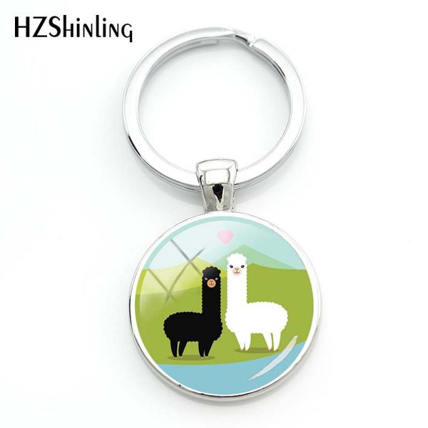 2018 fashion cute solid color alpaca pattern keychain for women girls charm car keychain metal key ring glass round jewelry, Silver
2018 fashion cute solid color alpaca pattern keychain for women girls charm car keychain metal key ring glass round jewelry, Silver