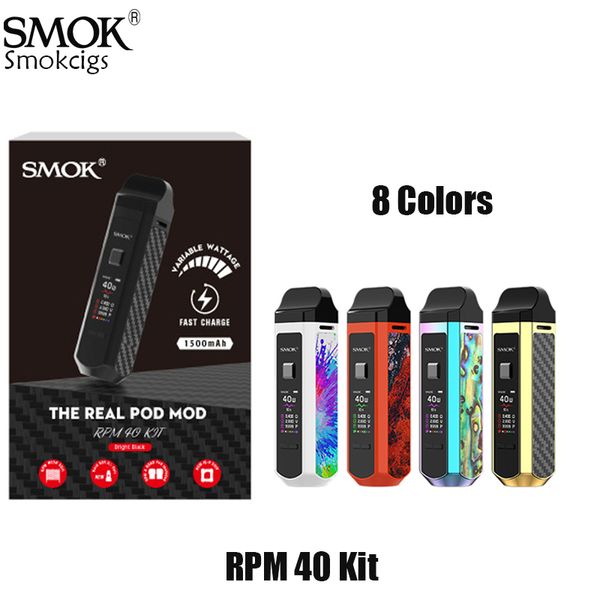 SMOK RPM40 Kit 1500 мАч Встроенная батарея 40 Вт Выходной Мод с 4.3 мл об / мин Nord Pod RPM Сетчатая катушка Nord DC Катушка 100% оригинал
SMOK RPM40 Kit 1500 мАч Встроенная батарея 40 Вт Выходной Мод с 4.3 мл об / мин Nord Pod RPM Сетчатая катушка Nord DC Катушка 100% оригинал