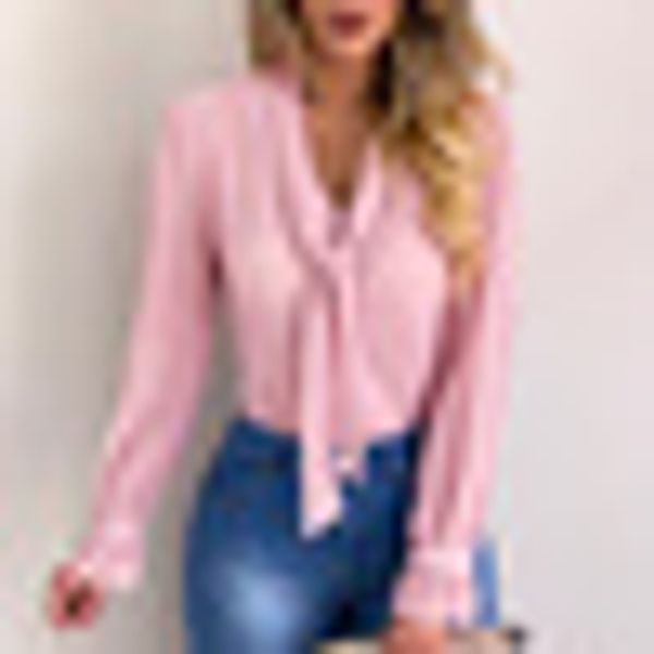 chiffon shirt casual summer office ladies shirt dots v neck long sleeve buttons blouse, White
chiffon shirt casual summer office ladies shirt dots v neck long sleeve buttons blouse, White