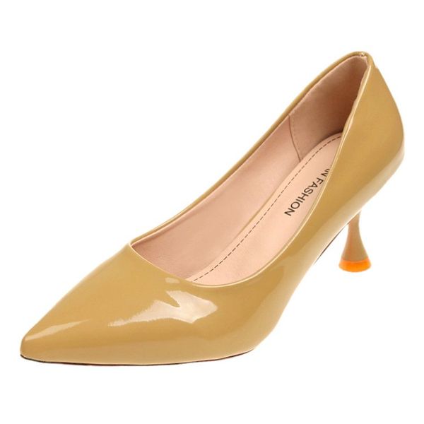 2018 new pointed patent leather fashion stiletto shoes comfortable versatile high heels shallow mouth women's shoes, Black
2018 new pointed patent leather fashion stiletto shoes comfortable versatile high heels shallow mouth women's shoes, Black