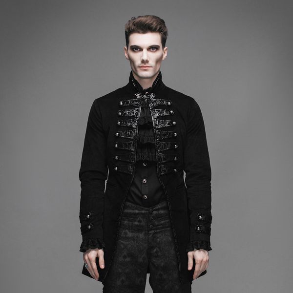 steampunk men vintage victorian jackets steampunk black single button coats casual outerwear, Black;brown
steampunk men vintage victorian jackets steampunk black single button coats casual outerwear, Black;brown