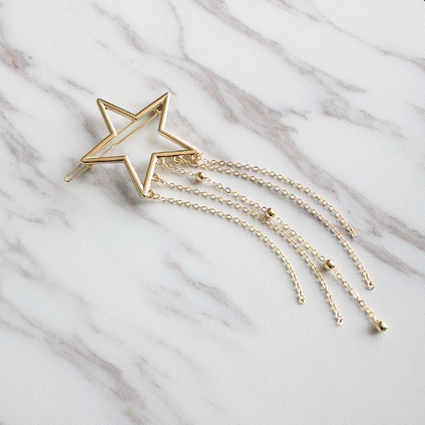 europe fashion jewelry women's star moon barrette beads chains tassels hairpin hair clip bobby pin lady barrettes s601, Golden;silver
europe fashion jewelry women's star moon barrette beads chains tassels hairpin hair clip bobby pin lady barrettes s601, Golden;silver