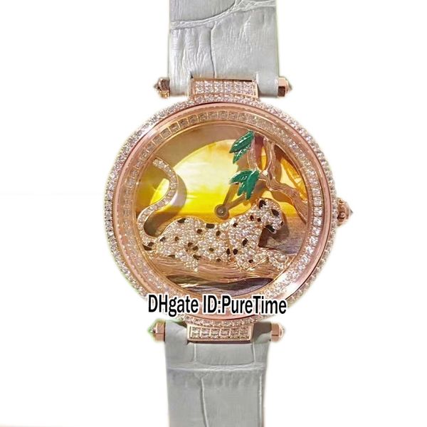 kg.panthère au clair version hpi00712 rose gold diamond bezel diamond jaguar color dial swiss quartz womens watch gray leather b14d04, Slivery;brown
kg.panthère au clair version hpi00712 rose gold diamond bezel diamond jaguar color dial swiss quartz womens watch gray leather b14d04, Slivery;brown