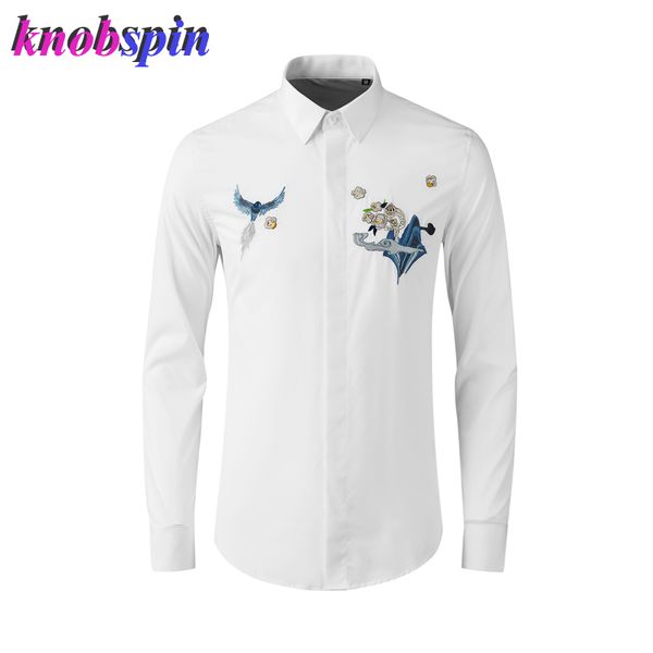 landscape embroidery men shirt long sleeve slim casual cotton shirts for men plus size -4xl solid chemise homme, White;black
landscape embroidery men shirt long sleeve slim casual cotton shirts for men plus size -4xl solid chemise homme, White;black