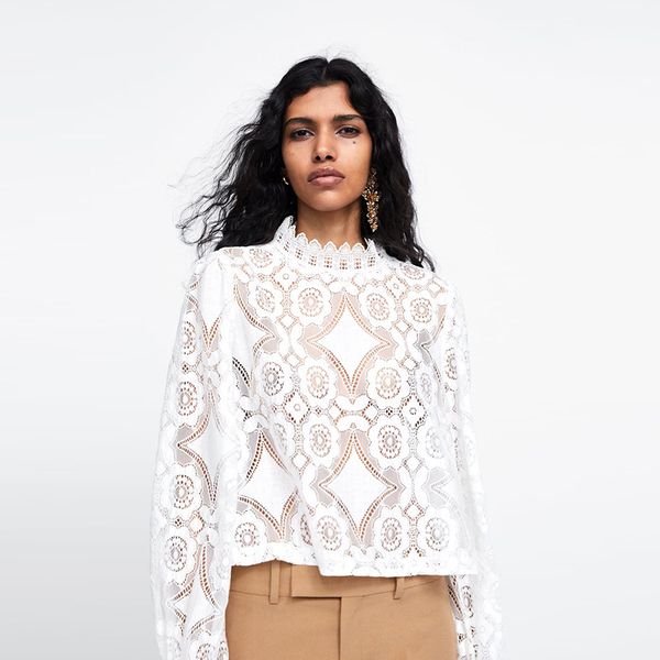 new fashion women lace crochet flower blouses ladies cotton casual loose long sleeve shirts female hallow out, White
new fashion women lace crochet flower blouses ladies cotton casual loose long sleeve shirts female hallow out, White