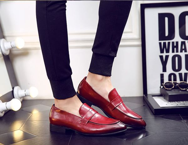 new men's business formal shoes wedding pointed toe leather shoes fashion hair stylist leather flats oxford for men, Black
new men's business formal shoes wedding pointed toe leather shoes fashion hair stylist leather flats oxford for men, Black