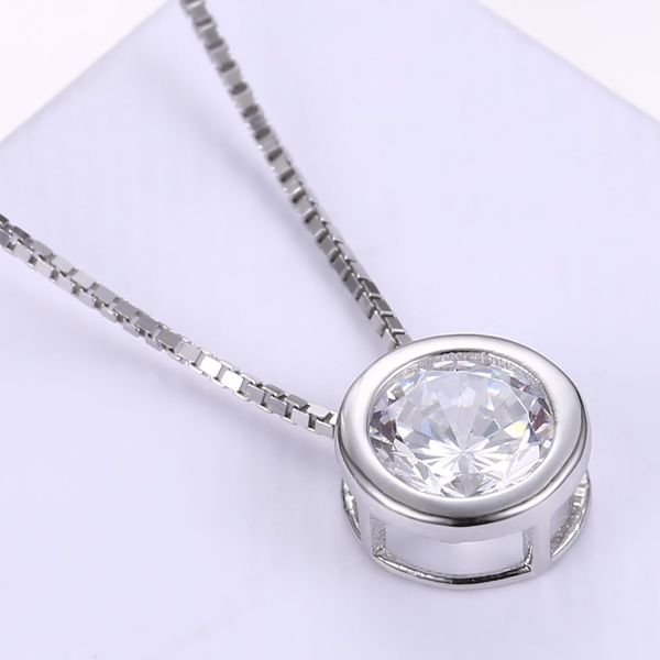 fashion simple ladies crystal pendant s925 sterling silver delicate box chain 925 sterling silver necklace
fashion simple ladies crystal pendant s925 sterling silver delicate box chain 925 sterling silver necklace