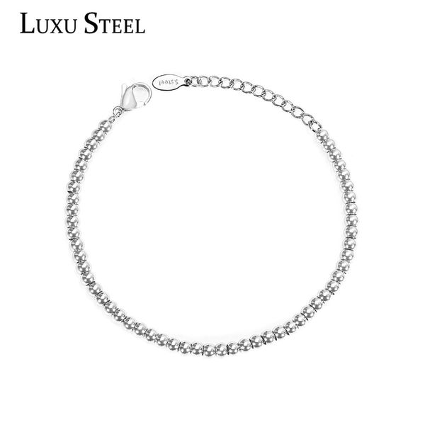 luxusteel 4mm silver ball beaded bracelets for women/men stainless steel lobster clasp extender chain bracelets wholesale, Black
luxusteel 4mm silver ball beaded bracelets for women/men stainless steel lobster clasp extender chain bracelets wholesale, Black