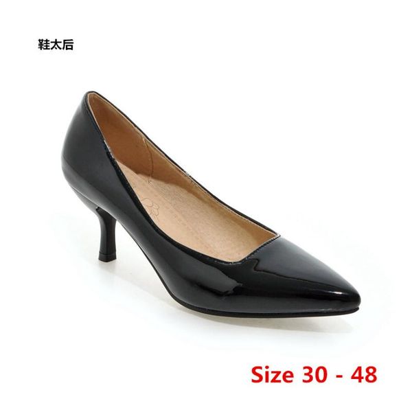 stiletto women pointed toe pumps high heel shoes party wedding women concise office lady high heels small big size 30 - 48, Black
stiletto women pointed toe pumps high heel shoes party wedding women concise office lady high heels small big size 30 - 48, Black