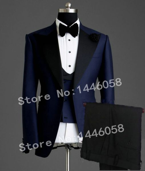 2019 new arrival groomsmen peaked lapel groom tuxedos navy blue men suits for wedding man blazer (jacket+pants+tie+vest, White;black
2019 new arrival groomsmen peaked lapel groom tuxedos navy blue men suits for wedding man blazer (jacket+pants+tie+vest, White;black