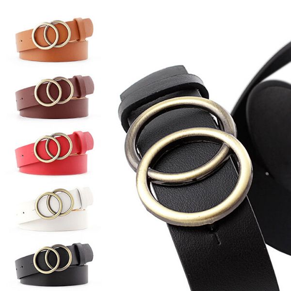 girls leather belt round ring metal double buckle belt waistband belts, Black;brown
girls leather belt round ring metal double buckle belt waistband belts, Black;brown