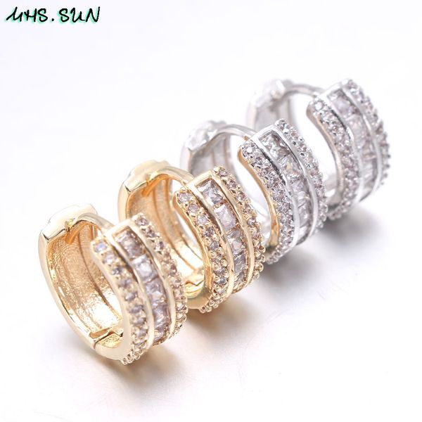mhs.sun zircon round hoop earrings luxury women cz stone jewelry gold/silver color crystal earrings for party european style, Golden;silver
mhs.sun zircon round hoop earrings luxury women cz stone jewelry gold/silver color crystal earrings for party european style, Golden;silver