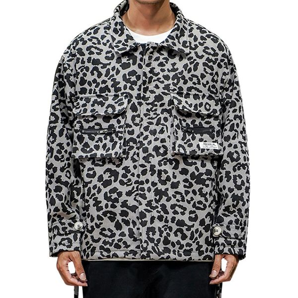 vogue men's fashion leopard workwear jacket lapel collar warm and windproof loose jacket big pocket long sleeve autumn winter, Black;brown
vogue men's fashion leopard workwear jacket lapel collar warm and windproof loose jacket big pocket long sleeve autumn winter, Black;brown