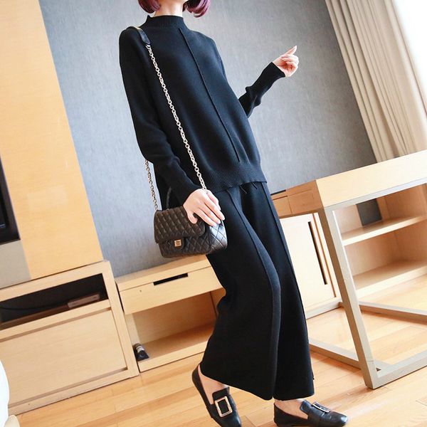 2019 new brand designer runway korean style casual two piece set women knitted hooded and sweater pants ladies solid autumn suit, White
2019 new brand designer runway korean style casual two piece set women knitted hooded and sweater pants ladies solid autumn suit, White