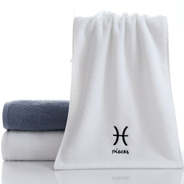 32 yarns purified cotton towel creative constellation towel couple thickening sports towel 2pcs
32 yarns purified cotton towel creative constellation towel couple thickening sports towel 2pcs