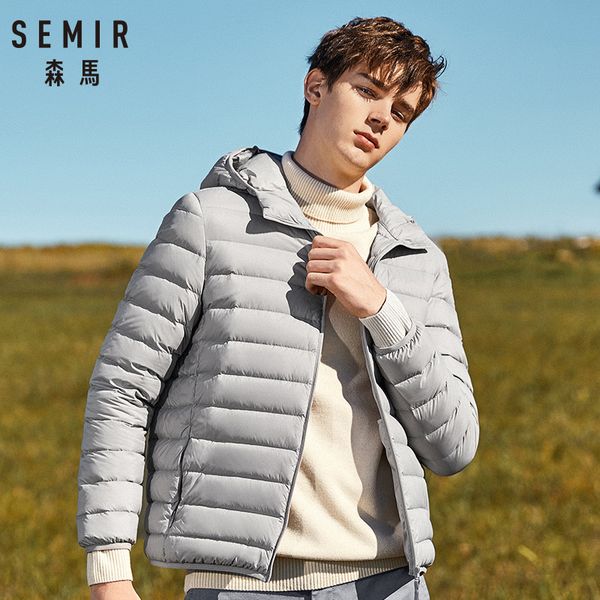 semir brand men's down jacket casual fashion winter jacket for men hooded windbreaker white duck coat male outwear, Black 
semir brand men's down jacket casual fashion winter jacket for men hooded windbreaker white duck coat male outwear, Black