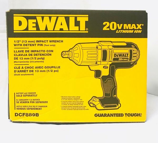 Dewalt dcf889b 1 2 quot 20 volt 20v max high torque impact wrench brand new ealed
Dewalt dcf889b 1 2 quot 20 volt 20v max high torque impact wrench brand new ealed