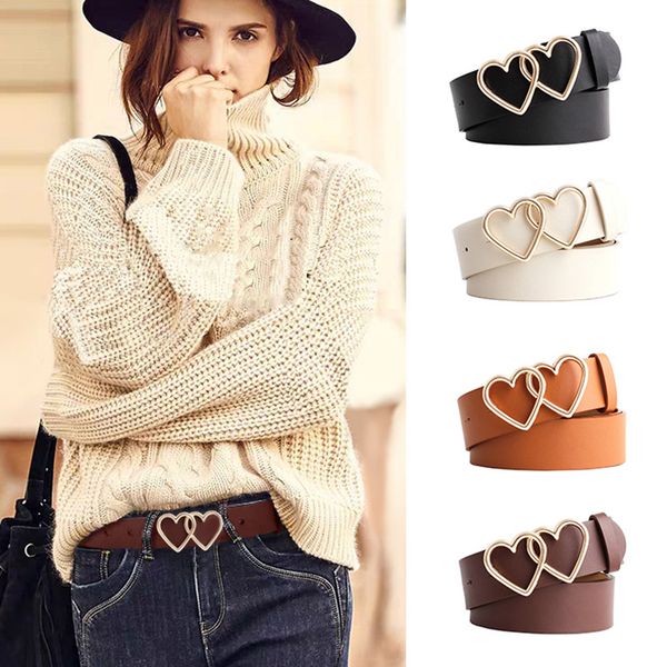 double heart buckle ladies belt white black women waist belt for jeans pants fashion alloy pin buckle leather wild female belts, Black;brown
double heart buckle ladies belt white black women waist belt for jeans pants fashion alloy pin buckle leather wild female belts, Black;brown
