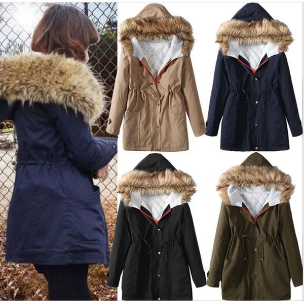 2019 autumn and winter fashion new thick black cotton suit slim wild women's fur collar personality long thick jacket plus size
2019 autumn and winter fashion new thick black cotton suit slim wild women's fur collar personality long thick jacket plus size