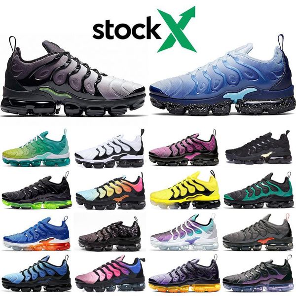 stock x 2020 new tn plus cushion men women running shoes triple black white bumblebee cool grey be true psychic pink sport sneakers
stock x 2020 new tn plus cushion men women running shoes triple black white bumblebee cool grey be true psychic pink sport sneakers