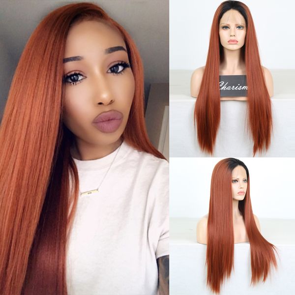 charisma ombre orange red wig heat resistant hair synthetic lace front wig for women with dark roots long straight cosplay wigs, Black
charisma ombre orange red wig heat resistant hair synthetic lace front wig for women with dark roots long straight cosplay wigs, Black