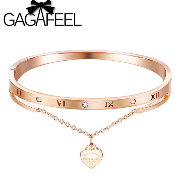 gagafeel rose gold stainless steel bracelets & bangles female butterfly heart forever love charm bracelet for women, Black
gagafeel rose gold stainless steel bracelets & bangles female butterfly heart forever love charm bracelet for women, Black
