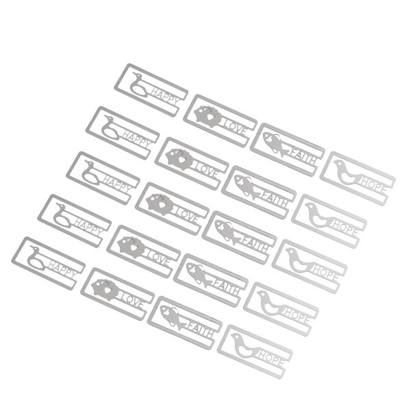 20pcs creative metal paper clips bookmarks, with compact storage box
20pcs creative metal paper clips bookmarks, with compact storage box