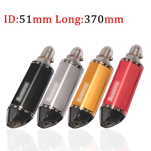 51mm for 390 cb400 cb 400 ninjia 300 tmax 530 pcx150 atv 370mm motorcycle exhaust escape universal modified muffler modified
51mm for 390 cb400 cb 400 ninjia 300 tmax 530 pcx150 atv 370mm motorcycle exhaust escape universal modified muffler modified