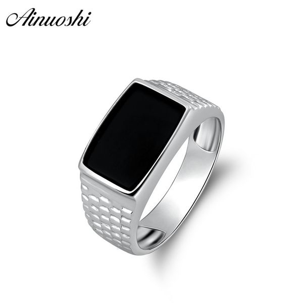 ainoushi 925 sterling silver men wedding engagement ring black rectangle cut male silver birthday party girl ring girls jewelry y200106, Slivery;golden
ainoushi 925 sterling silver men wedding engagement ring black rectangle cut male silver birthday party girl ring girls jewelry y200106, Slivery;golden