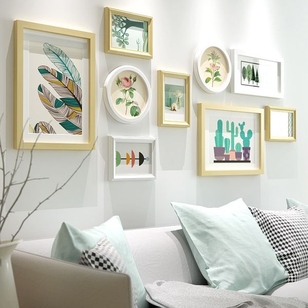 9pcs/set green flower plant picture p frame wall hanging art display frame holder round lagre wooden mount p new
9pcs/set green flower plant picture p frame wall hanging art display frame holder round lagre wooden mount p new