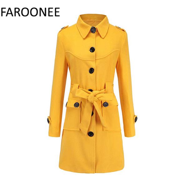 fashion autumn winter wool coat female long sleeve turn down collar slim belt solid color maxi long coat single breasted, Black
fashion autumn winter wool coat female long sleeve turn down collar slim belt solid color maxi long coat single breasted, Black