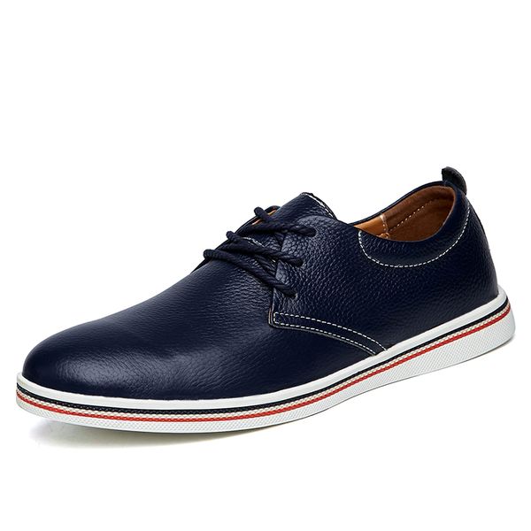 size 38~47 men casual shoes breathable sneakers fashion masculino genuine leather shoes zapatos hombre sapatos men, Black
size 38~47 men casual shoes breathable sneakers fashion masculino genuine leather shoes zapatos hombre sapatos men, Black