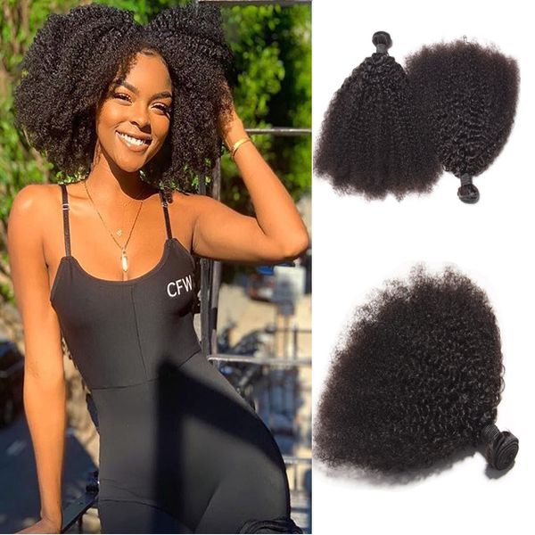 2bundle/lot brazilian afro kinky curly virgin human hair unprocessed remy hair weaves double wefts with ing, Black
2bundle/lot brazilian afro kinky curly virgin human hair unprocessed remy hair weaves double wefts with ing, Black
