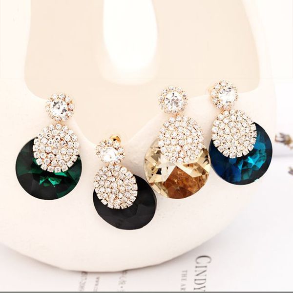 rhinestone ear nail crystal ear nail fall ma'am round earring, Golden
rhinestone ear nail crystal ear nail fall ma'am round earring, Golden