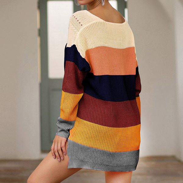 droppshiping women rainbow sweater v collar long sleeve sweater casual loose streetwear j55, White;black
droppshiping women rainbow sweater v collar long sleeve sweater casual loose streetwear j55, White;black