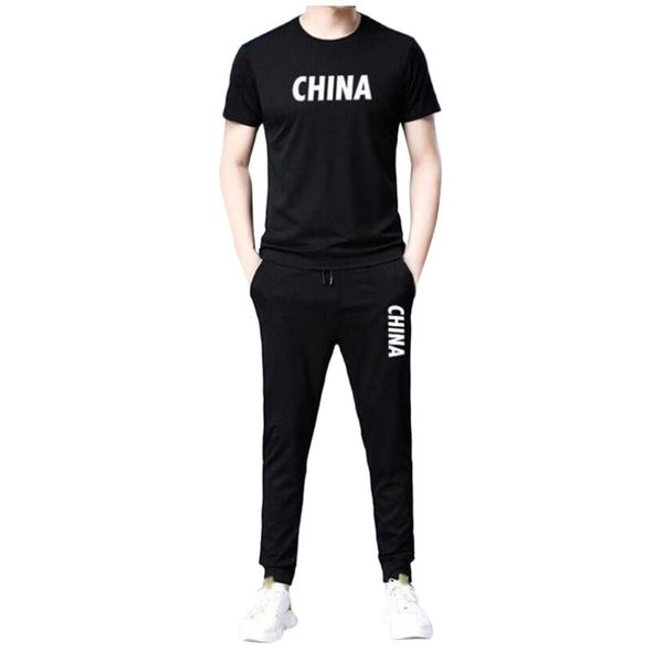 2 pcs/sets casual men tracksuits male track suit t-shirt men's running sports jogging pants sportswear suit play sets #c, Gray
2 pcs/sets casual men tracksuits male track suit t-shirt men's running sports jogging pants sportswear suit play sets #c, Gray