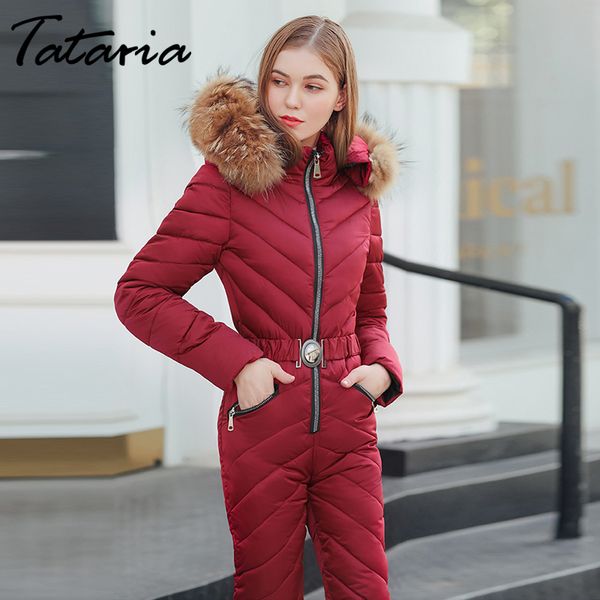 tataria women's winter hooded jumpsuits parkas for women winter long coat female bodysuits outdoor snow suits, Black
tataria women's winter hooded jumpsuits parkas for women winter long coat female bodysuits outdoor snow suits, Black