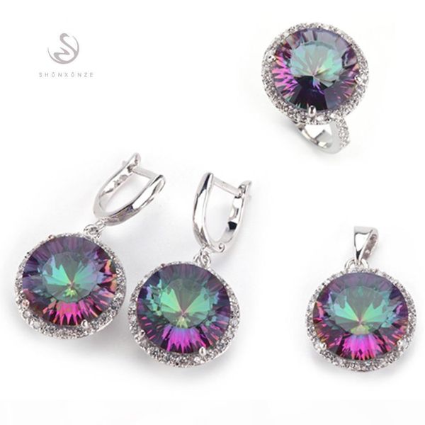 shunxunze dropshipping wedding jewelry sets (ring earring pendant) for women rob mad rainbow cubic zirconia rhodium plated r735set # 6 7 8 9, Silver
shunxunze dropshipping wedding jewelry sets (ring earring pendant) for women rob mad rainbow cubic zirconia rhodium plated r735set # 6 7 8 9, Silver