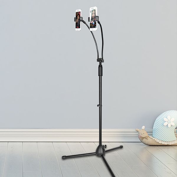 smart phone stand machine 360 degree rotation ground-to-ground dual-hand mobile live broadcasting bracket y20
smart phone stand machine 360 degree rotation ground-to-ground dual-hand mobile live broadcasting bracket y20