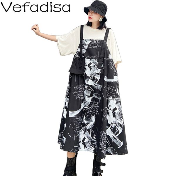 vefadisa letter printed spaghetti strap dress sleeveless women dress casual 2020 summer fashion a-line black white qyf2418, Black;gray
vefadisa letter printed spaghetti strap dress sleeveless women dress casual 2020 summer fashion a-line black white qyf2418, Black;gray